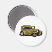 Gold Street Rod Magnet (Vorderseite/Rückseite)