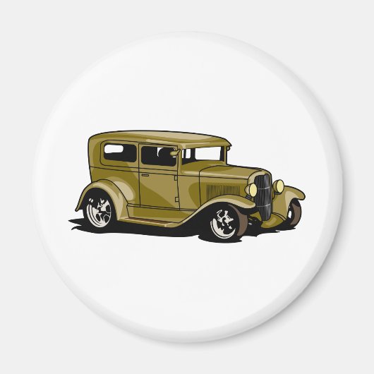 Gold Street Rod Magnet (Vorne)