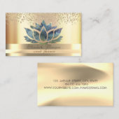 Gold Streifen Diamonds Chic Lotus Gold Visitenkarte (Vorne/Hinten)