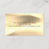 Gold Streifen Diamonds Lotus Gold Visitenkarte (Rückseite)