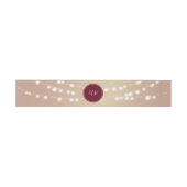 Gold String Lights Burgundy Wedding Bly Band (Flach)