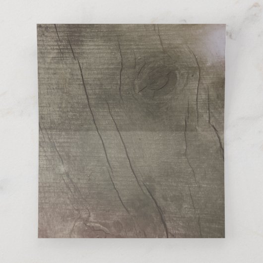 Gold String Lights Rustic Holding Hochzeit Platzkarte (Innenseite Aufgefaltet)