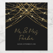 Gold String Weinetikett (Einzelnes Label)