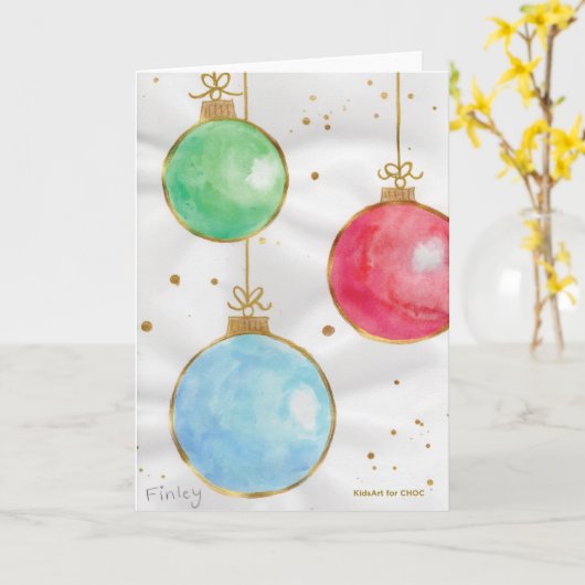 Gold Strings & Pretty Things - KidsArt for CHOC Karte (Gelbe Blume)