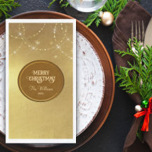 Gold Strings Snowflakes Gold Metallic