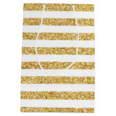 Gold Strip Geschenktasche Mittlere Geschenktüte (Rückseite)