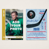 Gold Stripe Hockey Trading Card - Custom Stats (Vorne & Hinten)