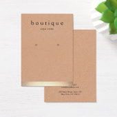 Gold Stripe Kraft Earring Display Holder (Schreibtisch)