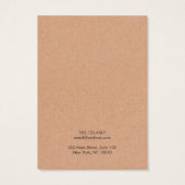 Gold Stripe Kraft Earring Display Holder (Rückseite)