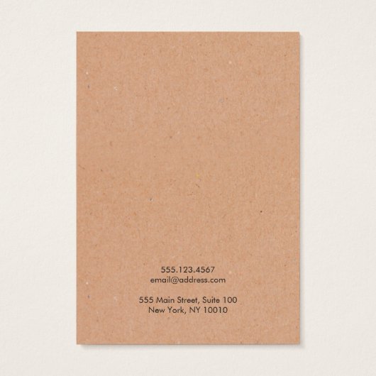 Gold Stripe Kraft Earring Display Holder (Rückseite)