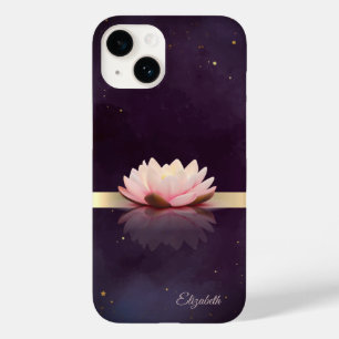 Gold Stripe Lotusblume Boho Case-Mate iPhone 14 Hülle