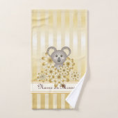 Gold Stripe Niedlich Baby Koala Kinder Badhandtuch Set (Handtuch)