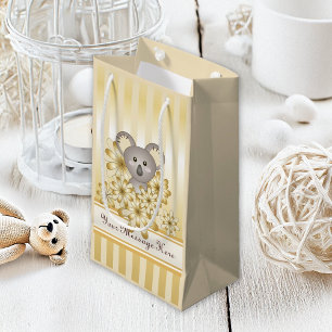 Gold Stripe Niedlich Baby Koala Kinder Kleine Geschenktüte