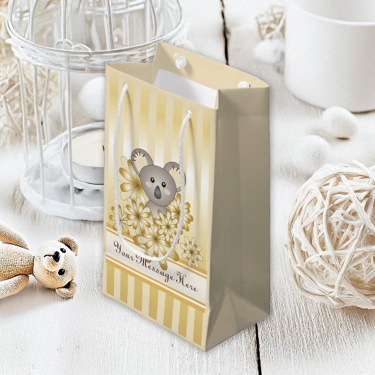 Gold Stripe Niedlich Baby Koala Kinder Kleine Geschenktüte