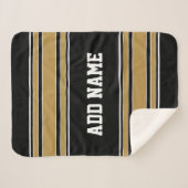 Gold Stripes Sports Jersey Name - KANN FARBE BEARB Sherpadecke (Vorderseite (Horizontal))