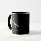 Gold Stylist Custom Tasse (Vorderseite Links)
