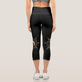 Gold Sun Capri Leggings (Rückseite)