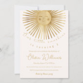 Gold Sun Happy Sunshine Einladung (Vorderseite)