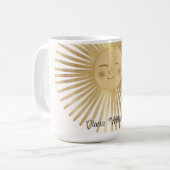 Gold Sun Happy Sunshine Kaffeetasse (Vorderseite Links)