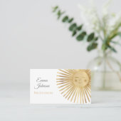 Gold Sun Happy Sunshine Visitenkarte (Stehend Vorderseite)