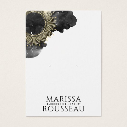 Gold Sun Imitate Fohlen Mandala Ohrring-Display-Ka (Vorderseite)