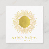 Gold Sun Imitate Foil Mandala Juwelier Designer