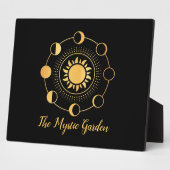 Gold Sun & Moon-Phasen Fotoplatte (Seite)