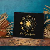 Gold Sun & Moon-Phasen Fotoplatte (Seite)