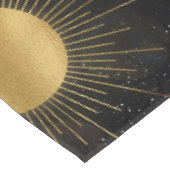 Gold Sun Moon Planets Space Illustration Tischdecke (Schrägansicht)