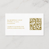 Gold Sun Rays  Visitenkarte (Rückseite)