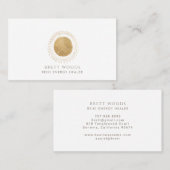 Gold Sun Reiki Energy Healer Visitenkarte (Vorne/Hinten)