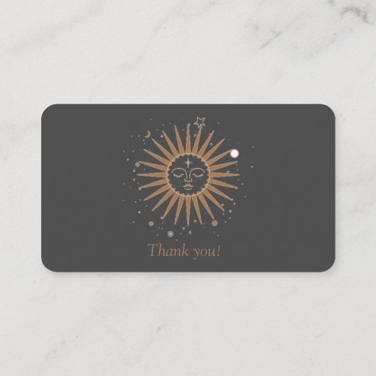 Gold sun visitenkarte (Rückseite)