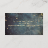 Gold Sun Watercolor Energy Healing Visitenkarte (Rückseite)