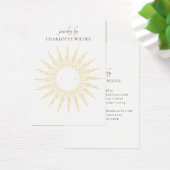 Gold Sunburst Circle Earring Display Card (Schreibtisch)