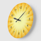 Gold Sunbury Design Wall Clock Große Wanduhr (Winkel)