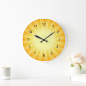 Gold Sunbury Design Wall Clock Große Wanduhr (Zuhause)