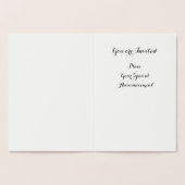 GOLD SUNFLOWER RUSTİC SOMMER WEDDER MONOGRAM FOLIENKARTE (Innenseite)