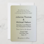 Gold Sunrise Einladung (Vorderseite)