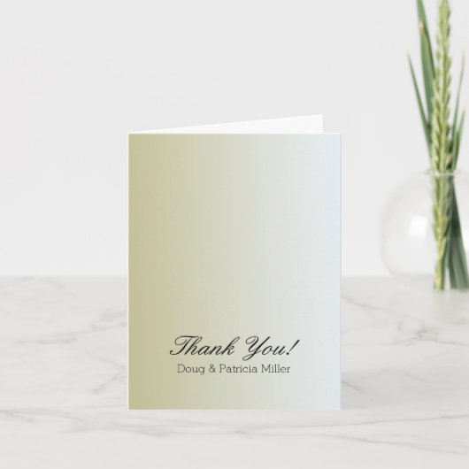 Gold Sunrise Vielen Dank Dankeskarte (Vorderseite)