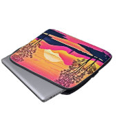 Gold Sunset Over Pink Lake Festival Laptopschutzhülle (Vorne Knopf)