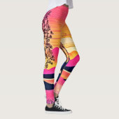 Gold Sunset Over Pink Lake Festival Leggings (Rechts)