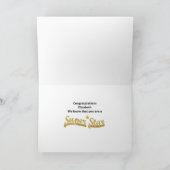 Gold Super Star Abschluss Karte (Innenseite)