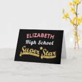 Gold Super Star Abschluss Karte (Gelbe Blume)