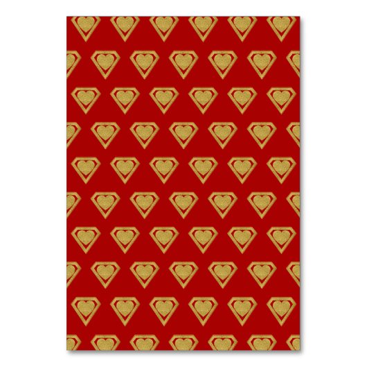 Gold Superheld Friend Classroom Valentine Card Rot Tischnummer (Rückseite)