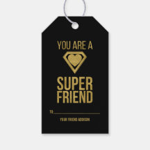 Gold Superheran Friend Classroom Valentine Geschen