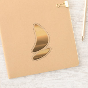 Gold-Surfsticker Aufkleber