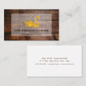 Gold Swan Wood Panel Visitenkarte (Vorne/Hinten)