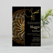 Gold Sweet 16 Einladung (Stehend vorne)