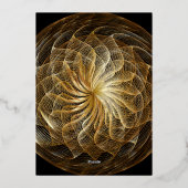 Gold Sweet 16 Einladung (Rückseite)