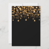 Gold Sweet 16 Funkelnd String Lights Rett Date Save The Date (Rückseite)